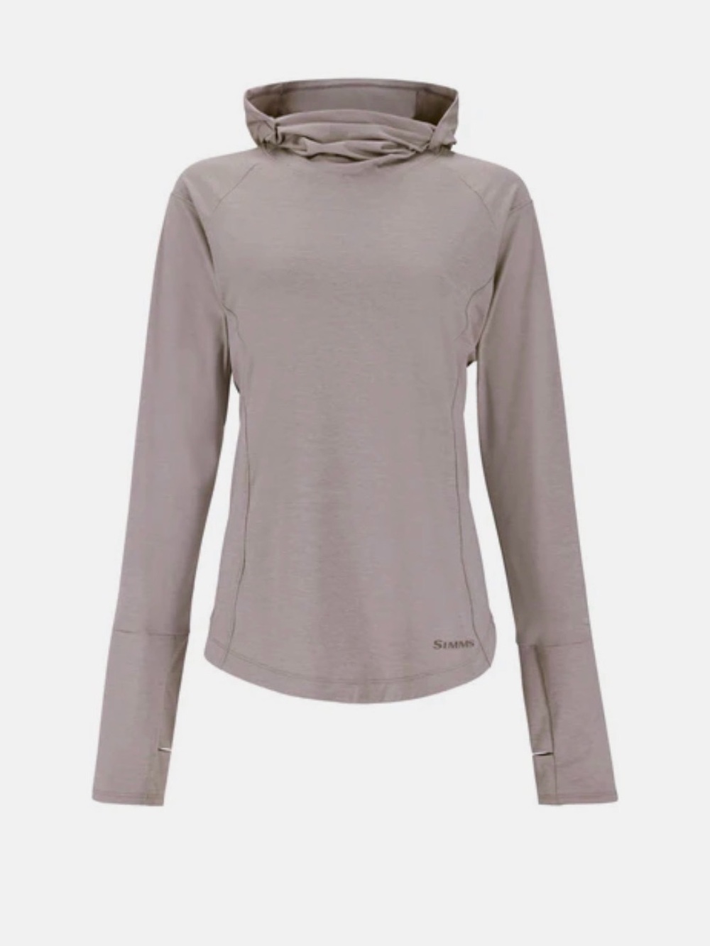 Simms Women's Hooded Long-Sleeve Performance Top — Light Taupe